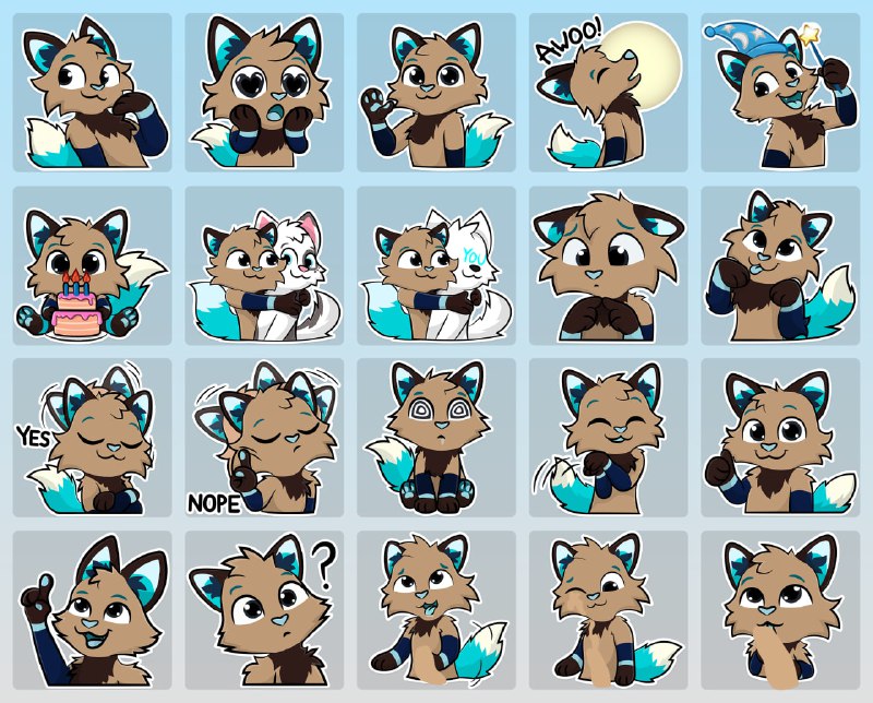 **Telegram sticker pack for Shiny**