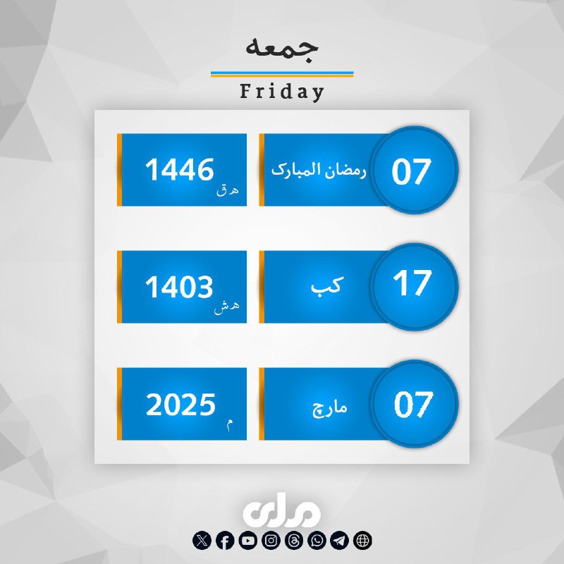 ‏د نن جمعې ورځې تاریخ!