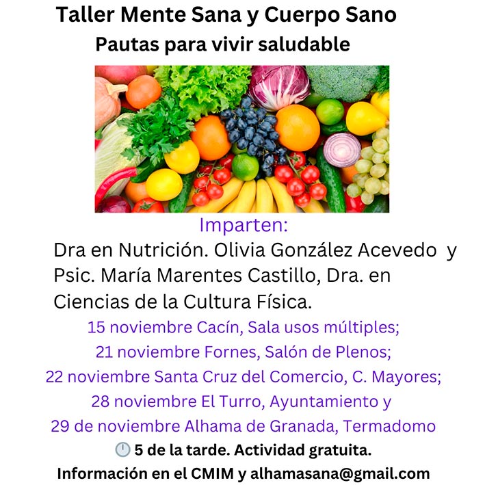 Talleres de Mente Sana y Cuerpo …