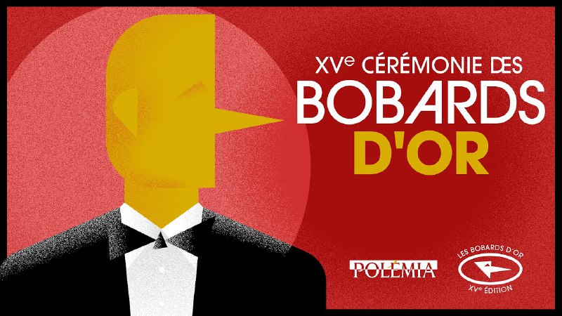 *****🔴*** Retrouvez-nous sur la chaine youtube de Polémia à 19h30 pour suivre en direct la XVème cérémonie des Bobards d’Or …