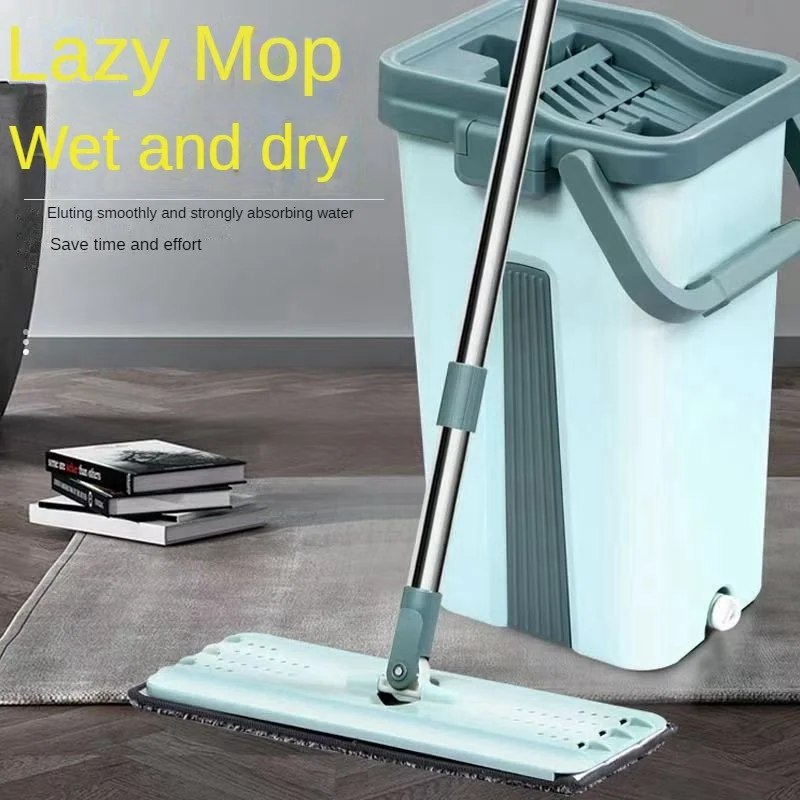 ***🔖***Flat Squeeze Mop with Bucket, Wringing …