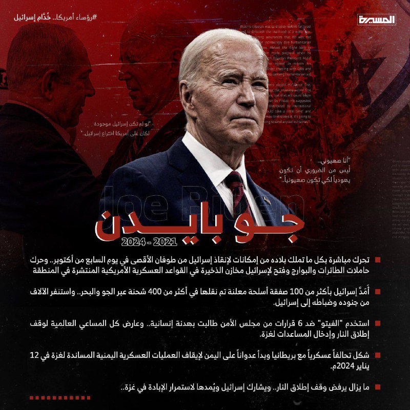 ***?*** "رؤساء أمريكا.. خُدّام إسرائيل":