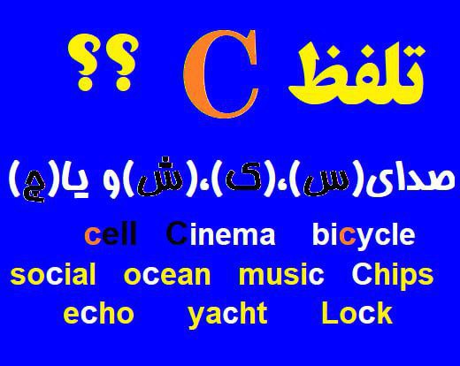 ***🔴******🔵*** در زبان انگلیسی حرف C …