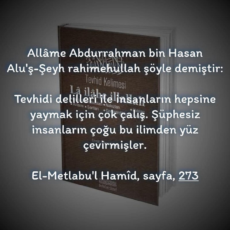 Allâme Abdurrahman bin Hasan Alu'ş-Şeyh rahimehullah …