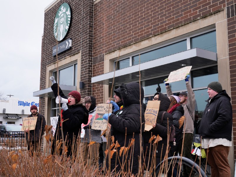 **Starbucks workers’ union goes on strike …