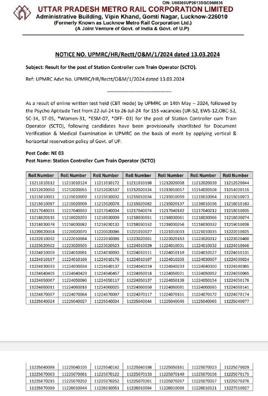 LMRC SC TO FINAL RESULT