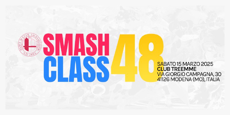 **APERTE LE ISCRIZIONI PER LO SMASH …