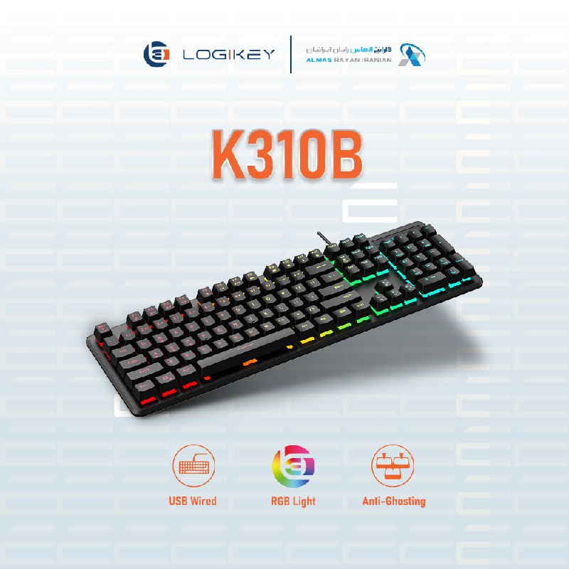 کیبورد گیمینگ لاجیکی مدل K310B