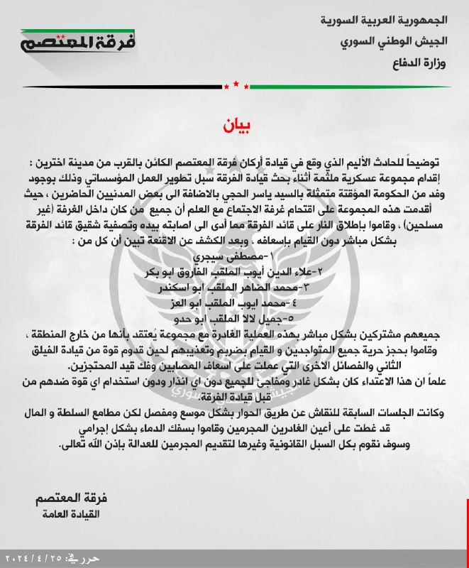 فرقة المعتصم - الجيش الوطني السوري