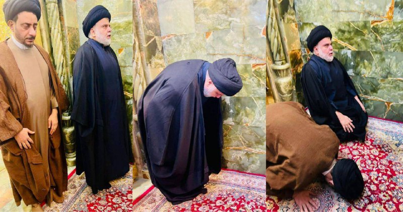 السيد مقتدى الصدر يزور مرقد الإمام …