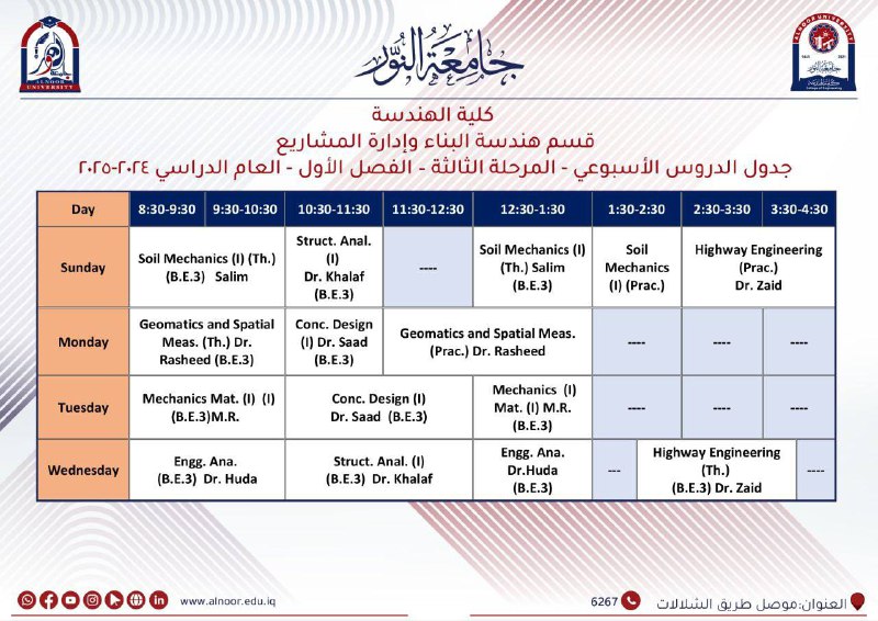 Al-Noor students - طلاب جامعة النور