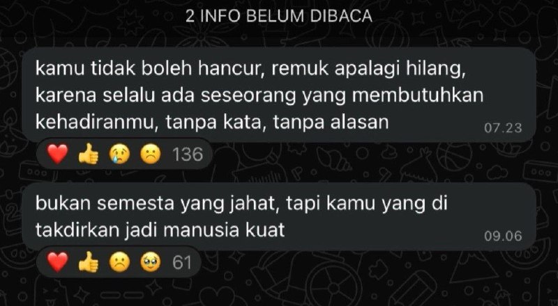 kamu ditakdirkan untuk menjadi manusia kuat