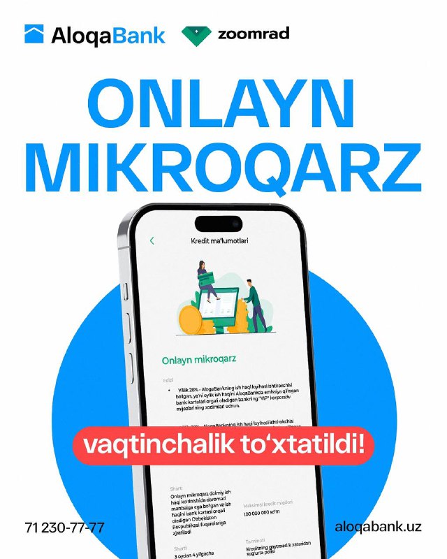 ***👤*****Hurmatli AloqaBank mijozlari va Zoomrad ilovasi …