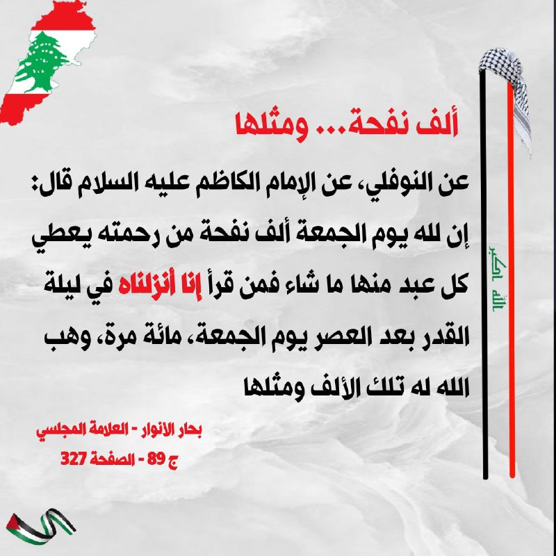 **عن النوفلي، عن الكاظم عليه السلام …