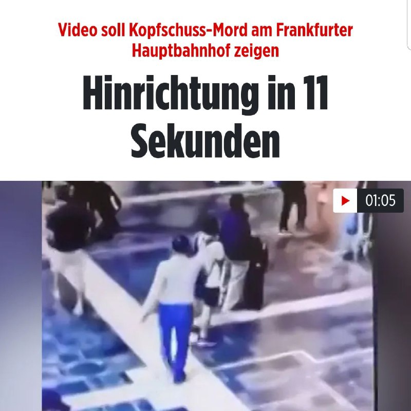 Mitten auf dem Frankfurter Hauptbahnhof!