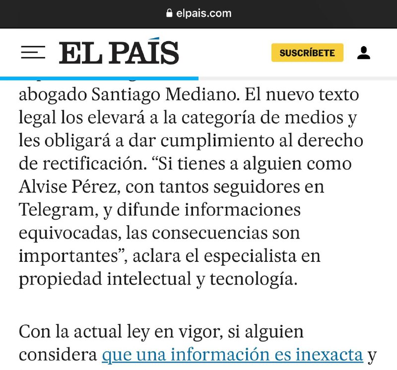 Hoy El País y La Sexta …