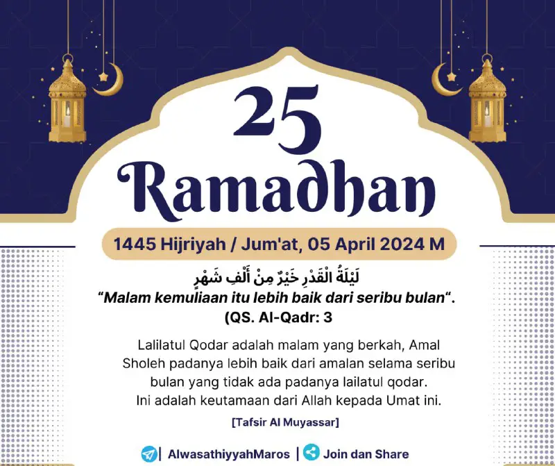 25 Ramadhan 1445