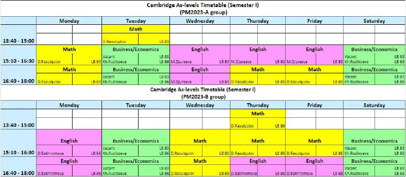 WIUT CAMBRIDGE AS&A LEVELS