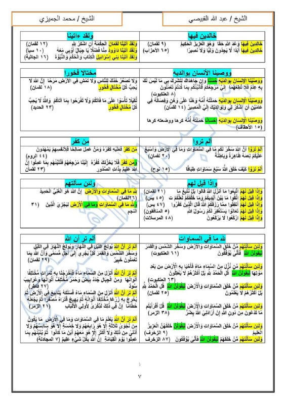 اليُسر فى تربيط مُتشابه القرءان