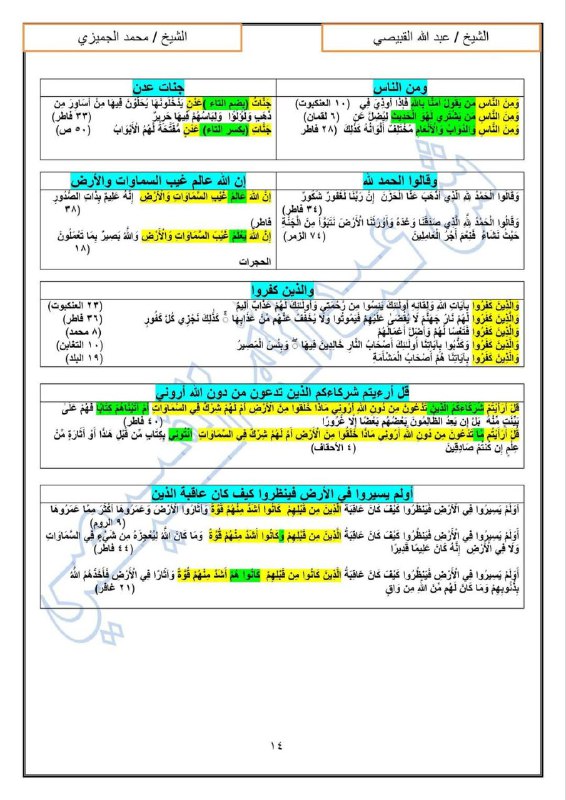 اليُسر فى تربيط مُتشابه القرءان