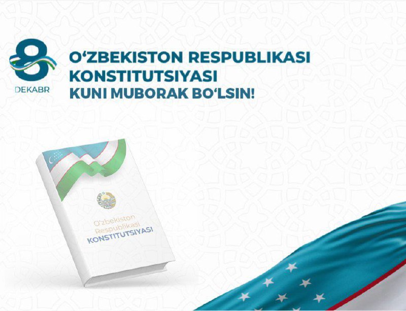 8-dekabr — O‘zbekiston Respublikasi Konstitutsiyasi qabul …