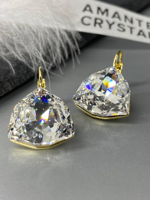 Серьги Dafna вставки Swarovski ***🤍***