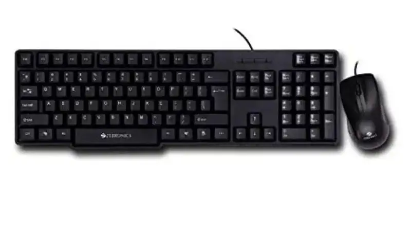 Zebronics Wired Keyboard and Mouse Combo …