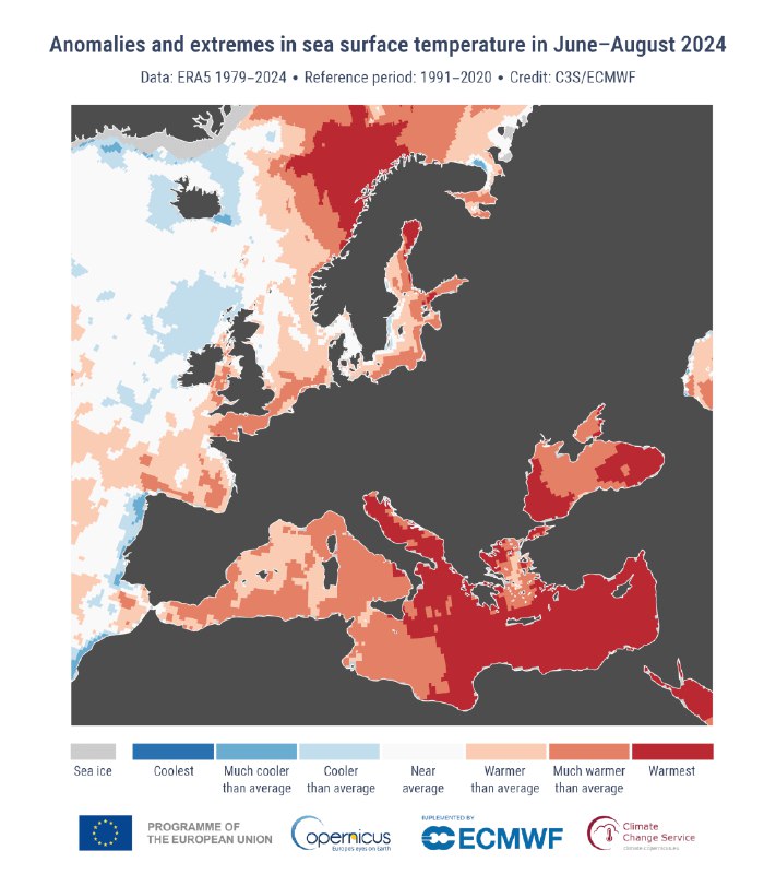 Copernicus: stress da caldo record nell’Europa …