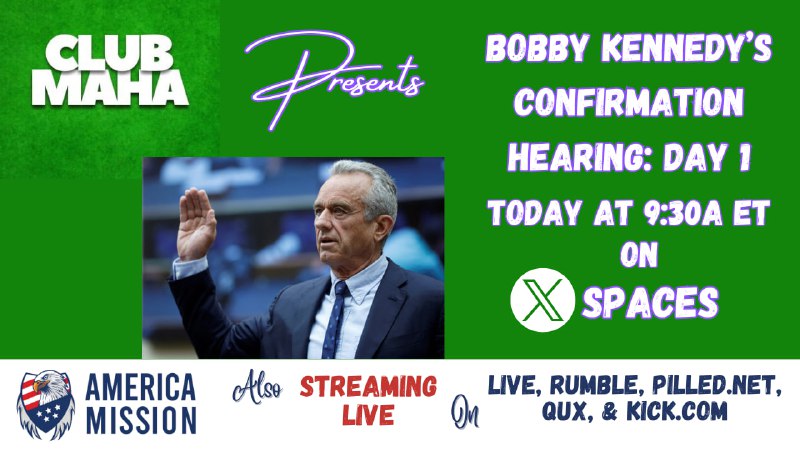 **Livestreaming RFK Jr Hearing