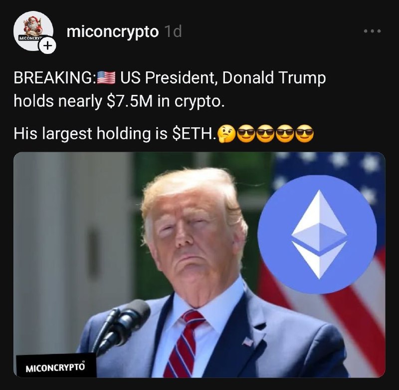 His election win tripled my crypto …