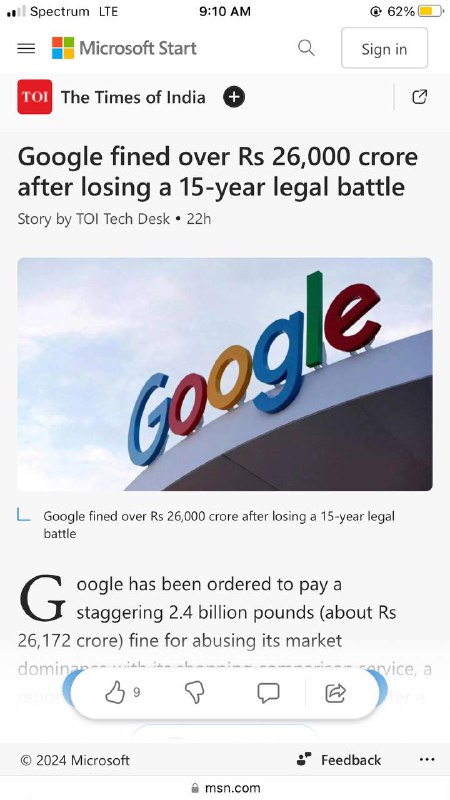 ***😎******🇺🇸******🇮🇳******💣******💣*** Google Fined MASSIVELY. ***⚡️***