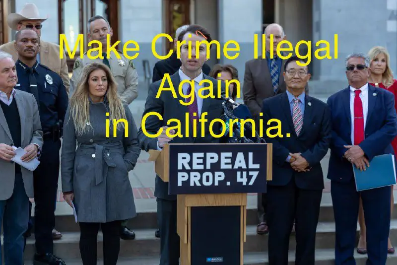 Make Crime Illegal Again, in California.