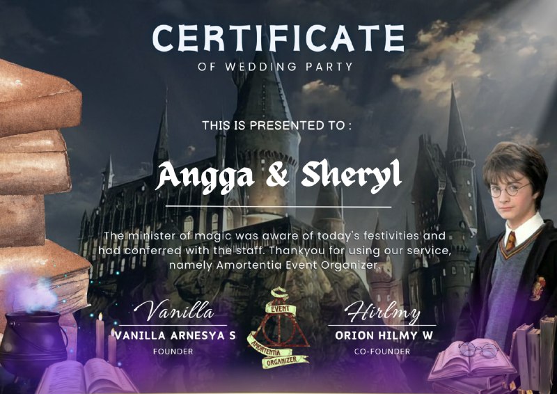 Selamat atas Wedding Angga &amp; Sheryl. …