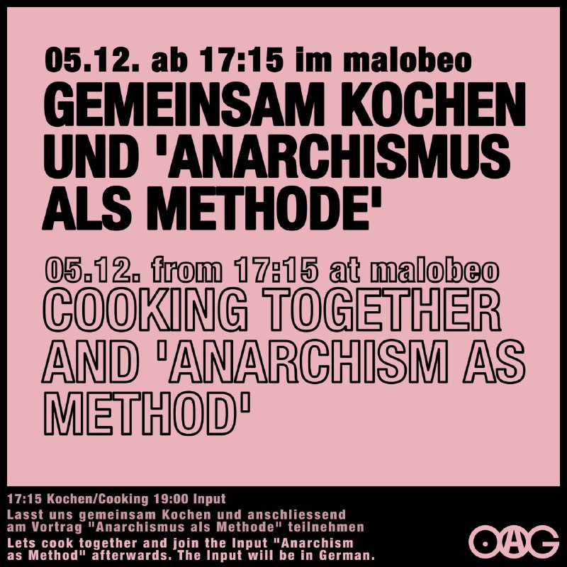 **Offene Anarchistische Gruppe / Open Anarchist …