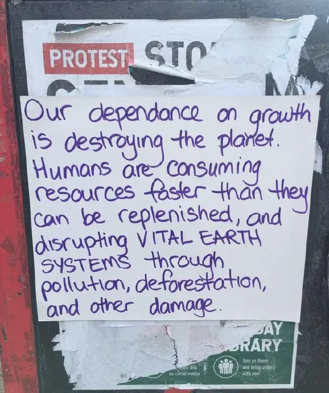 "Our dependance on growth is destroying …