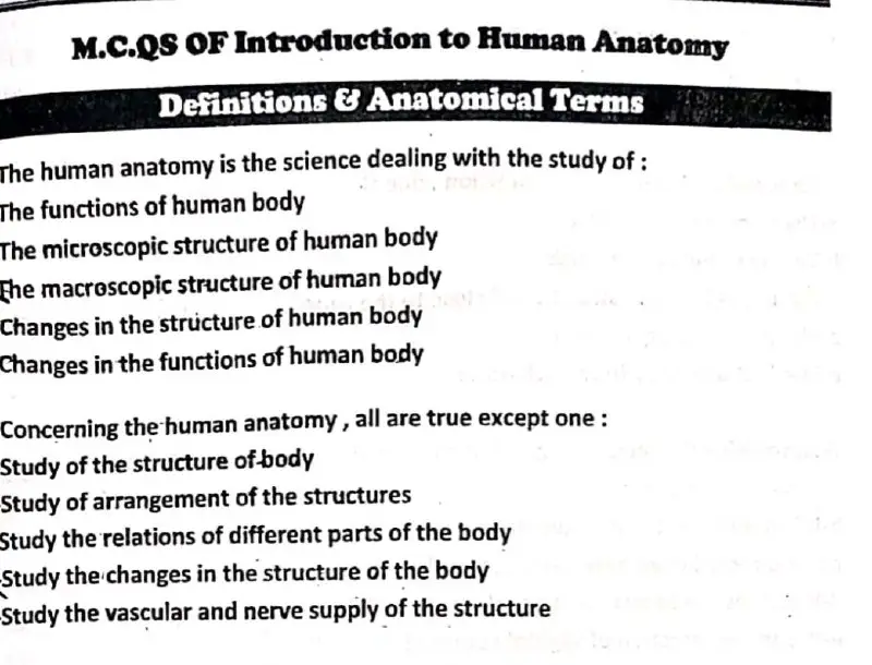 Anatomy 2024