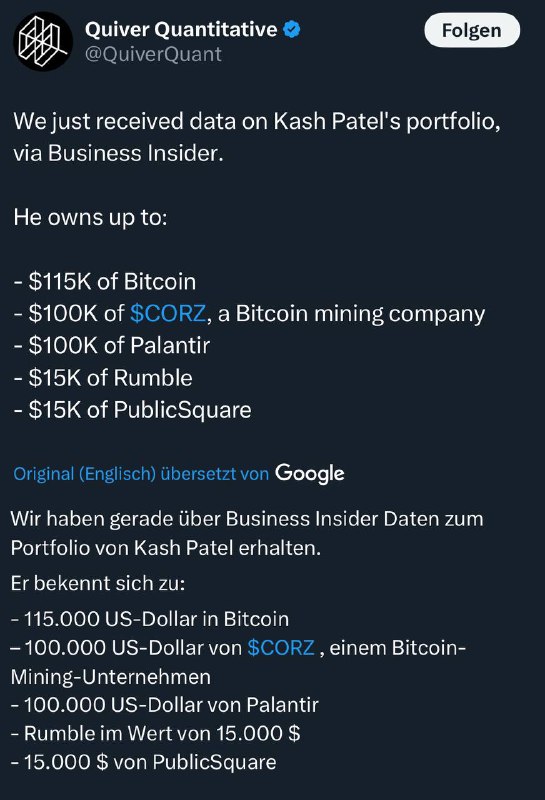 Kash ist ein Bitcoiner