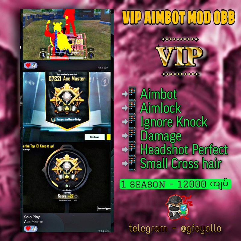 *****✨***** **3.5 Season အသစ်အတွက် VIP Mod …