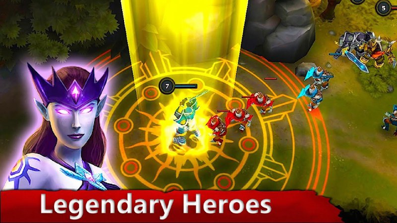 Legendary Heroes MOBA Offline MOD Coins/Crystals