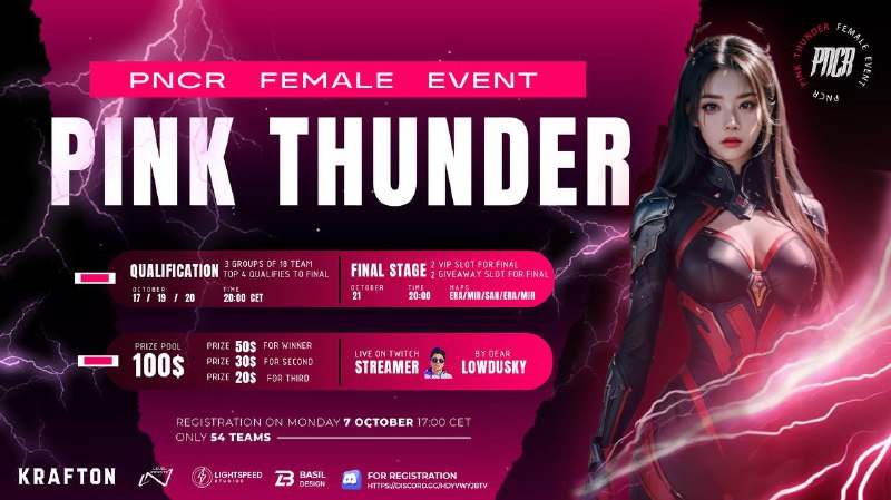 ***💖*****PNCR PINK THUNDER FEMALE EVENT**