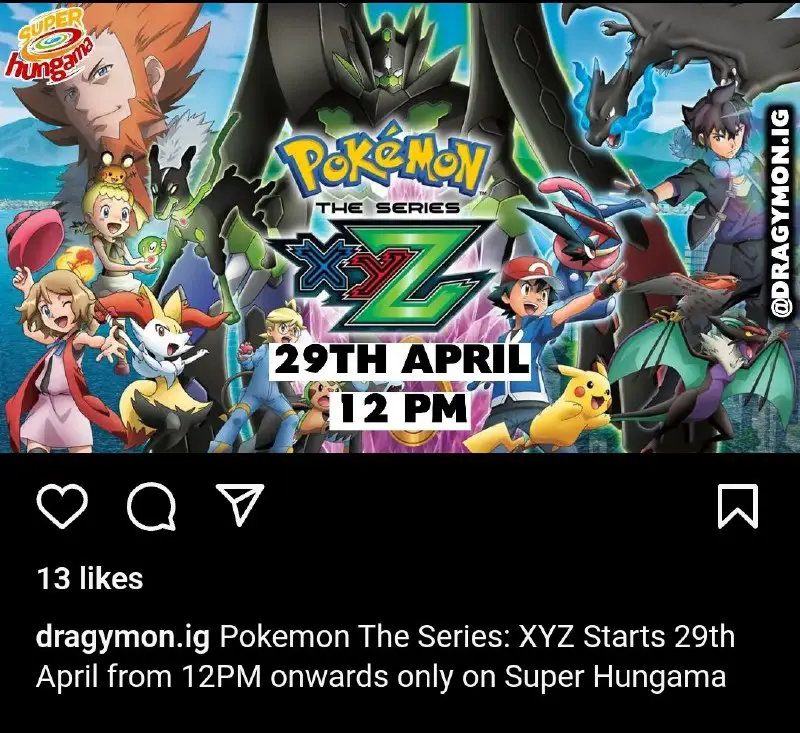 [***🔻***Pokemon The Series: XYZ Starts 29th …