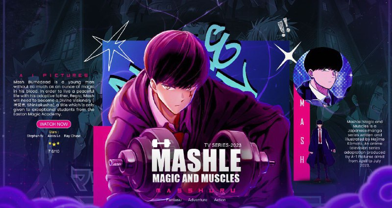 ***🔵*** **Mashle: Magic and Muscles**───────────────────