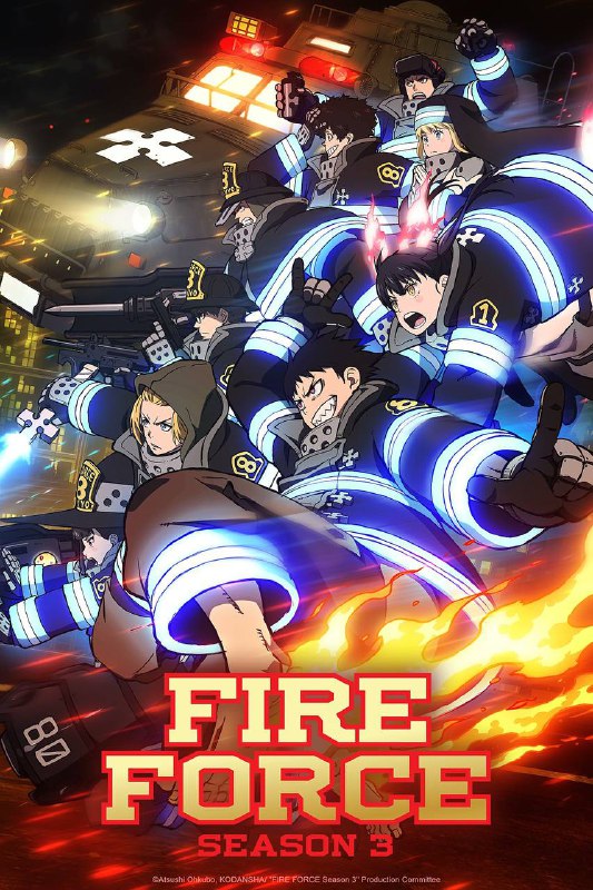 "Fire Force" Season 3 new visual …