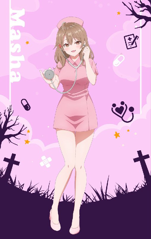 "***Roshidere***" Happy Halloween Masha Illustration