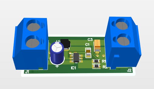 مدار Buck converter خروجی 5V