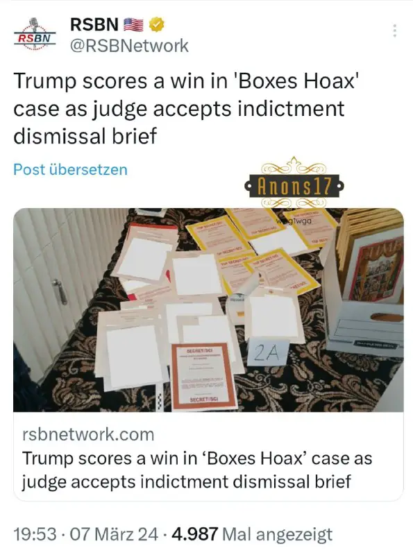 ***🚨***Trump erringt einen Sieg im „Boxes …