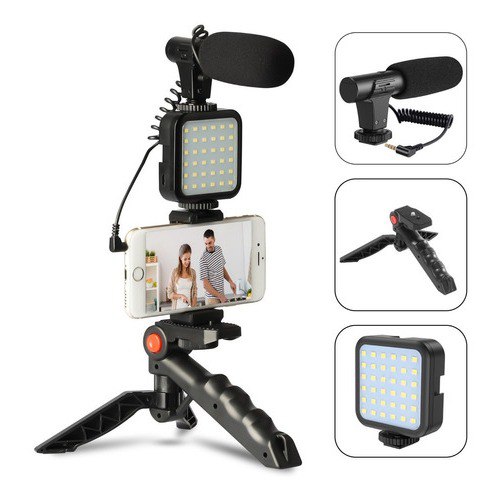 Confira Kit Youtuber Tripe Vlog Live Suporte Celular Led com Microfone Fazer Vídeos com 56% de desconto! Somente R$41,99. Encontre …