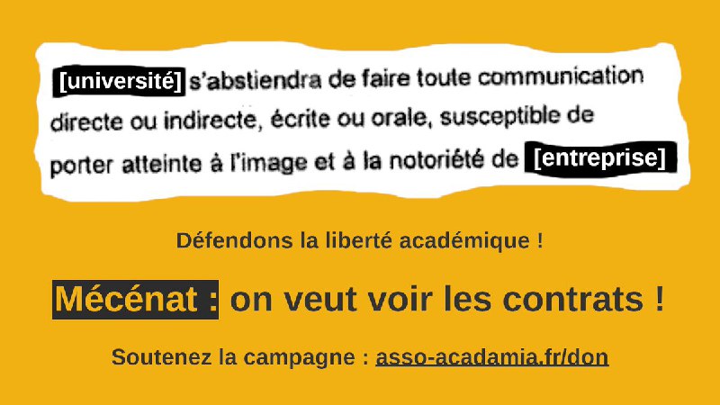 [­](https://asso-acadamia.fr/campagne-mecenat/)**Retweet** → [@Asso\_Acadamia](https://t.me/Asso_Acadamia): ***🧐*** Saviez-vous que …