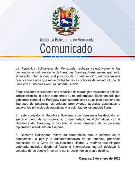 ***??*** ***??*** A Venezuela anuncia o …