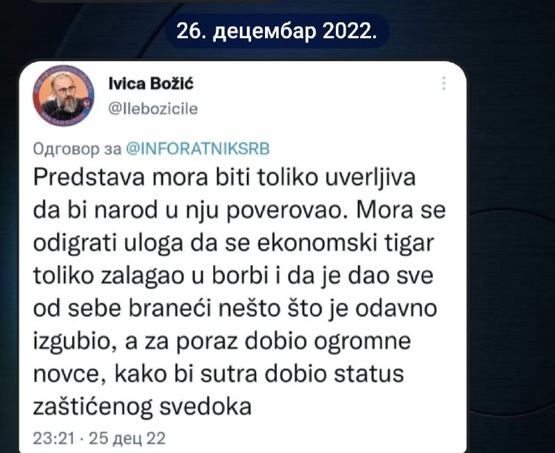 Opa bato.... Pričamo, al' nas niko …